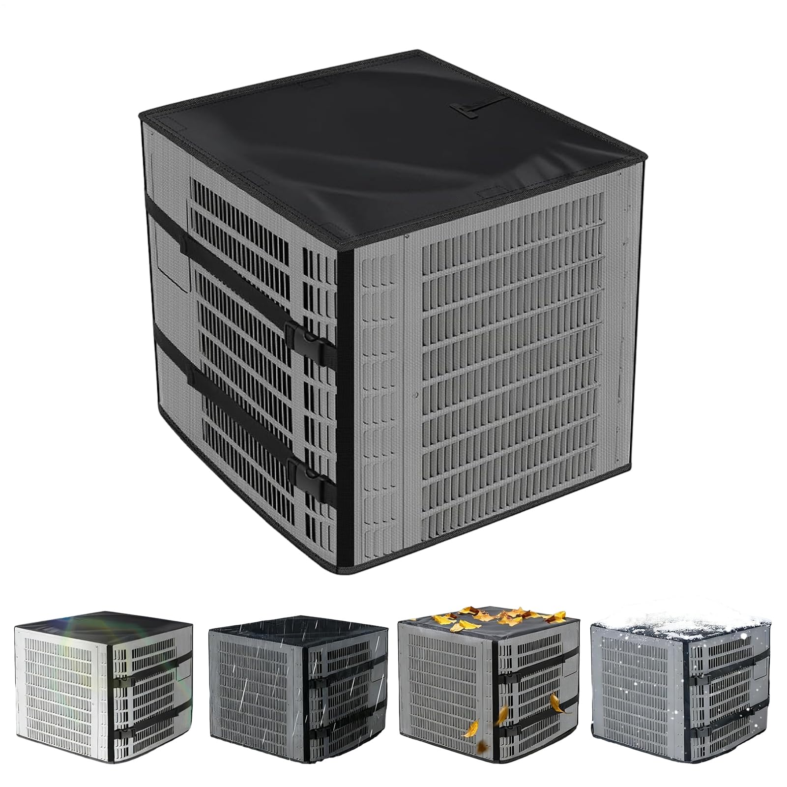 AC Einheit Abdeckung Wasserdicht Mesh Abdeckung Klimaanlage Abdeckungen für Outdoor Klimaanlage Allwetter Winterkondensator Wärmepumpe HVAC HVAC HVAC Blätter Schmutz
