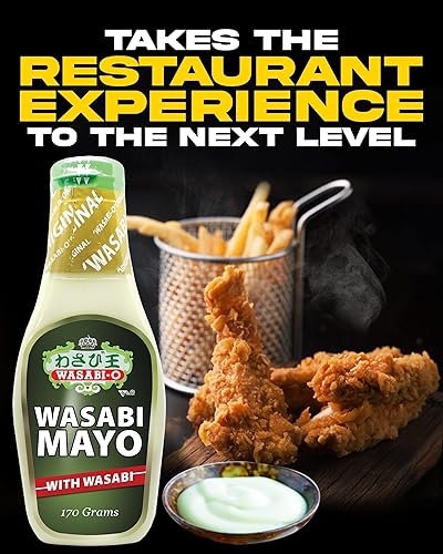 Miniatura 4 de Wasabi Mayo de Wasabi-O - Mayo japonesa picante - Suave y picante - Mayo orgánico y libre de grasa - Perfecto para sushi, hamburguesas, inmersión -