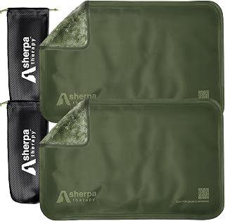 Medium Flexible Gel Ice Packs for Injuries Reusable - Soft Hot and Cold Packs for Injuries for Ankle, Arm, Foot, Leg, Back Pain Relief - 8" x 12" - 2PK - Green