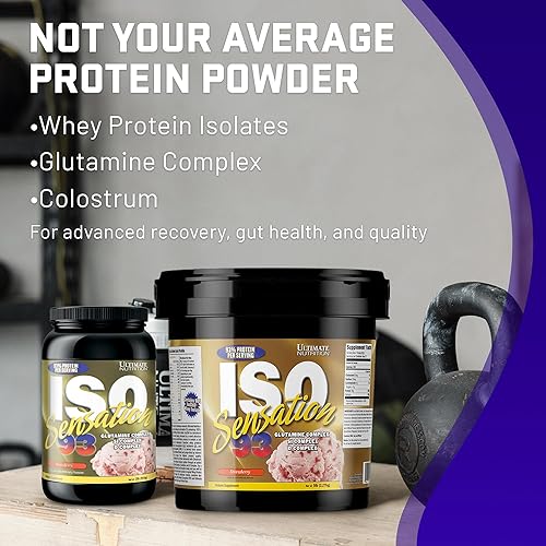 Miniatura 3 de Ultimate Nutrition ISO Sensation 93 polvo aislante de proteína de suero puro con 1.06 onzas de proteína de bajo contenido de carbohidratos, proteína