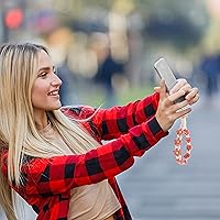 Vista 5 de WALXINK Handmade Wristlet Keychain for Women with Key Ring Macrame Lanyards for Keys Sturdy Keychain for Car Keys