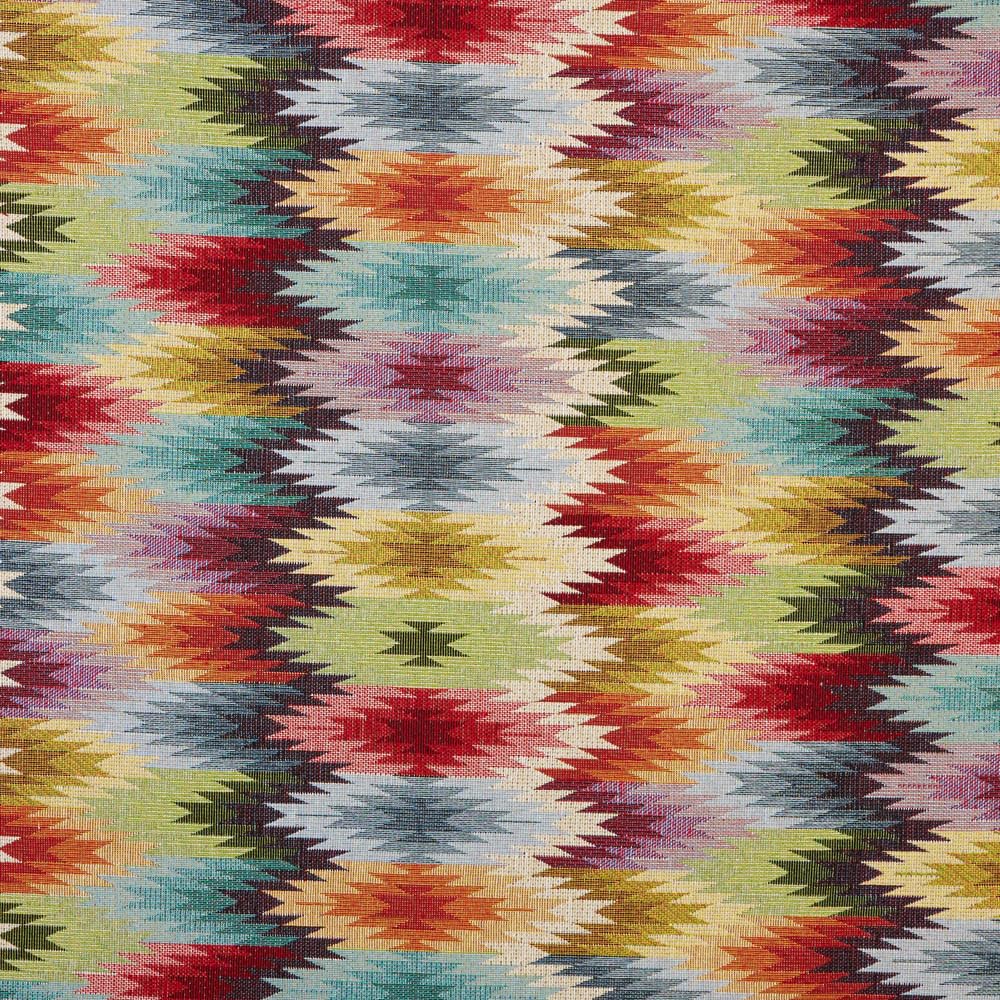Kt KILOtela - Tela Tapicería, Jacquard Gobelino, Tapizar Sillas, Cojines, Cabecero, Sofá, Bolsos, Resistente al Desgaste, Costura, 100 cm Largo x 280 cm Ancho, Geométrico, Multicolor, 1 metro — view 52