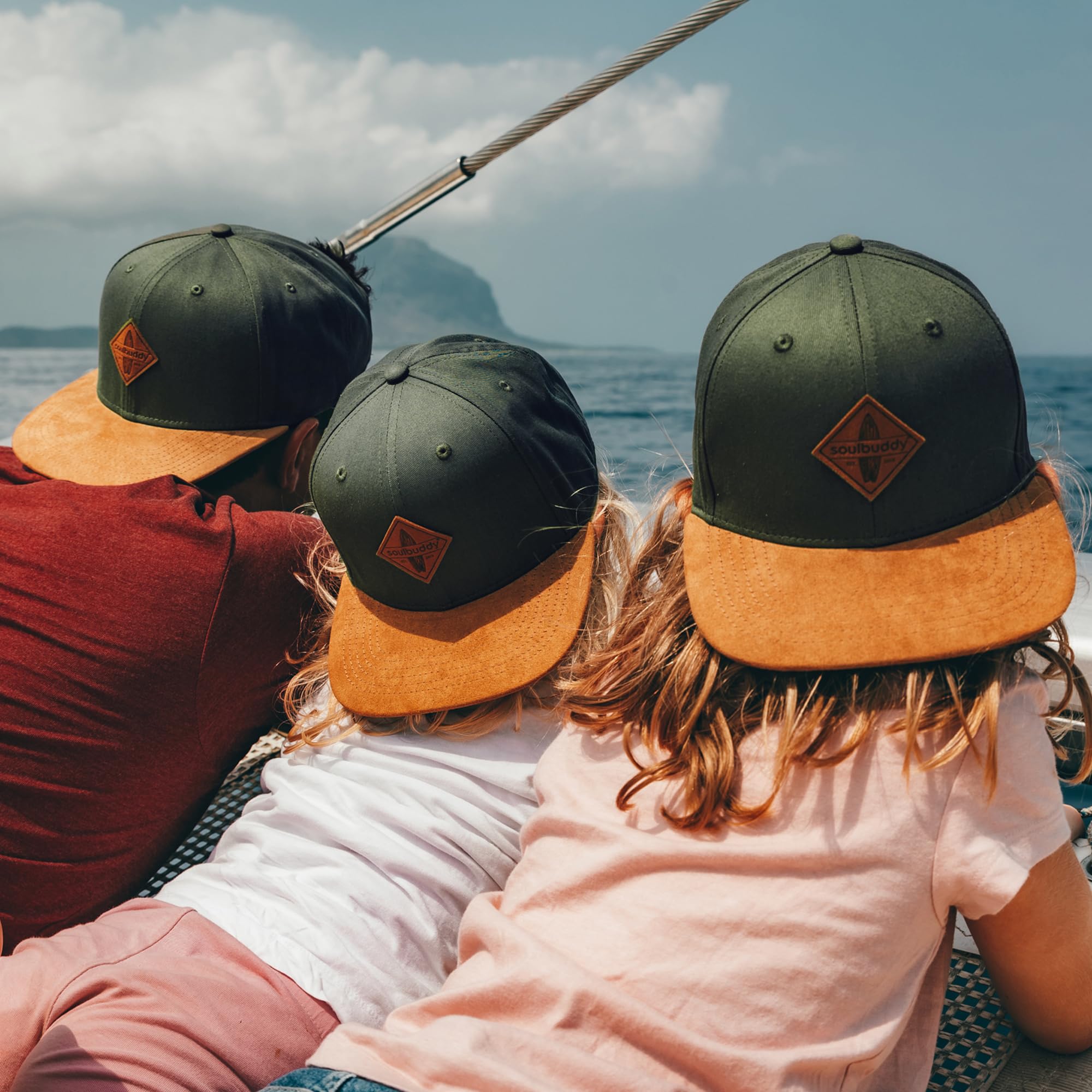 Soulbuddy Snapback cap per Bambini in 3 Taglie – Berretto da Baseball Leggero e Traspirante – Cappello Estivo per Bimbo e Bimba - Idea Regalo Originale