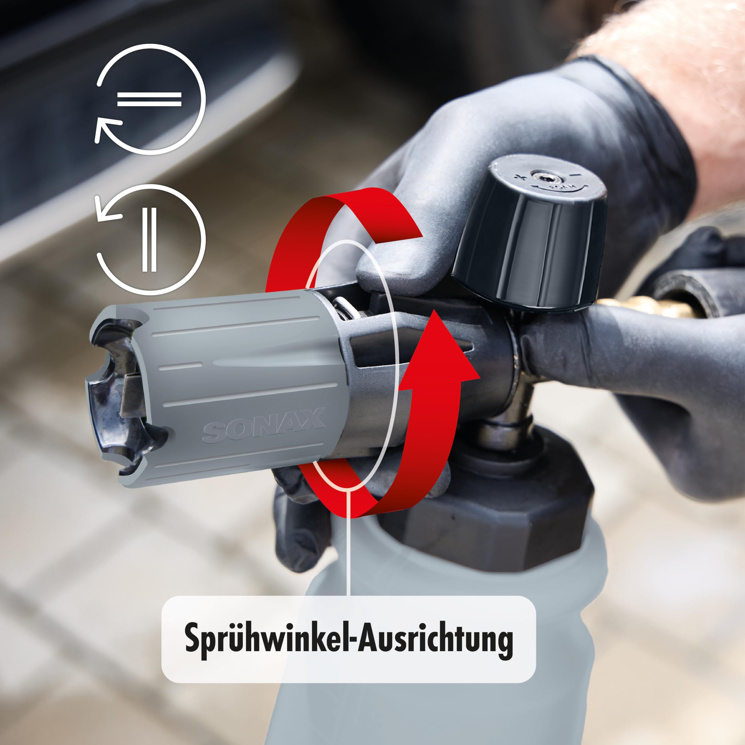 SONAX PROFILINE PowerFoamer (1 Stück) Schaumsprüher/Schaumlanze für Hochdruckreinigungsgeräte | Art-No. 04962050