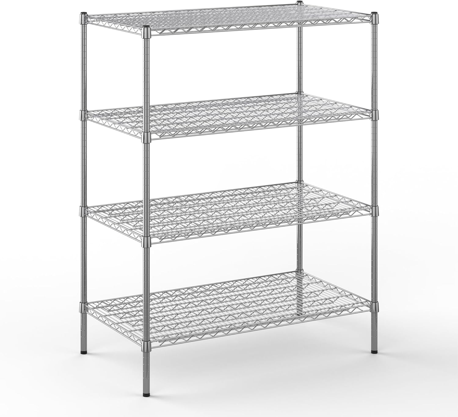 24" Deep x 42" Wide x 54" Height Wire Shelving Kit | 4-Tier | NSF Commercial Storage Rack Unit