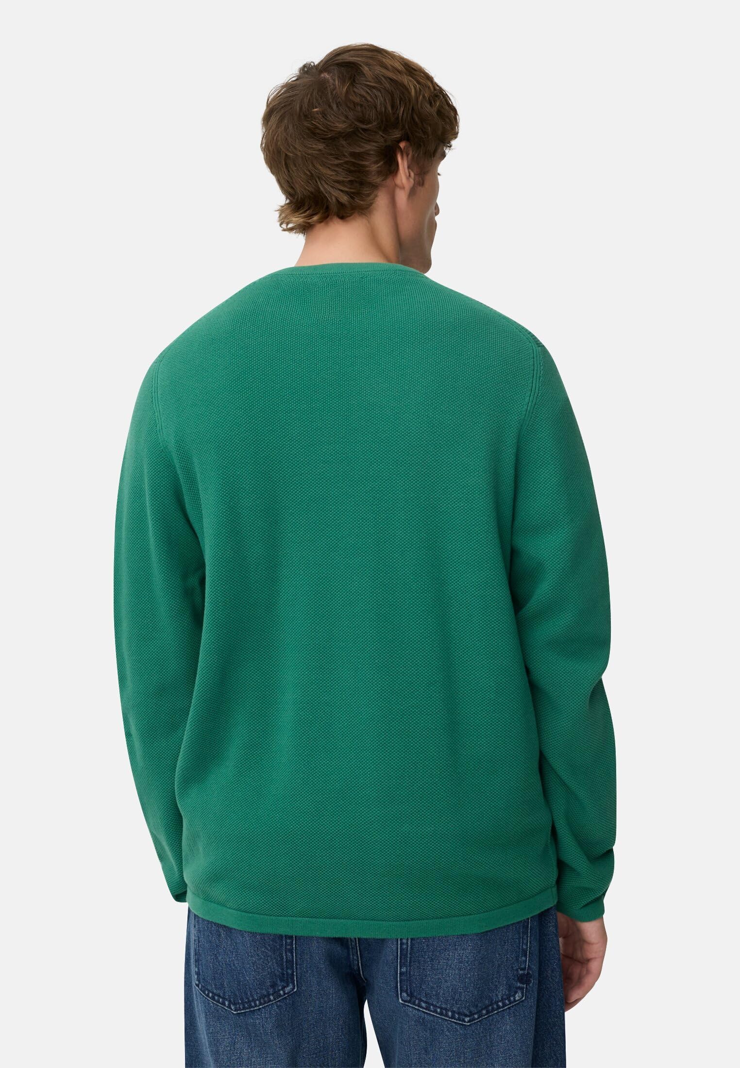 camel active Herren Pullover aus Reiner Baumwolle Tannengrün – Bild 3