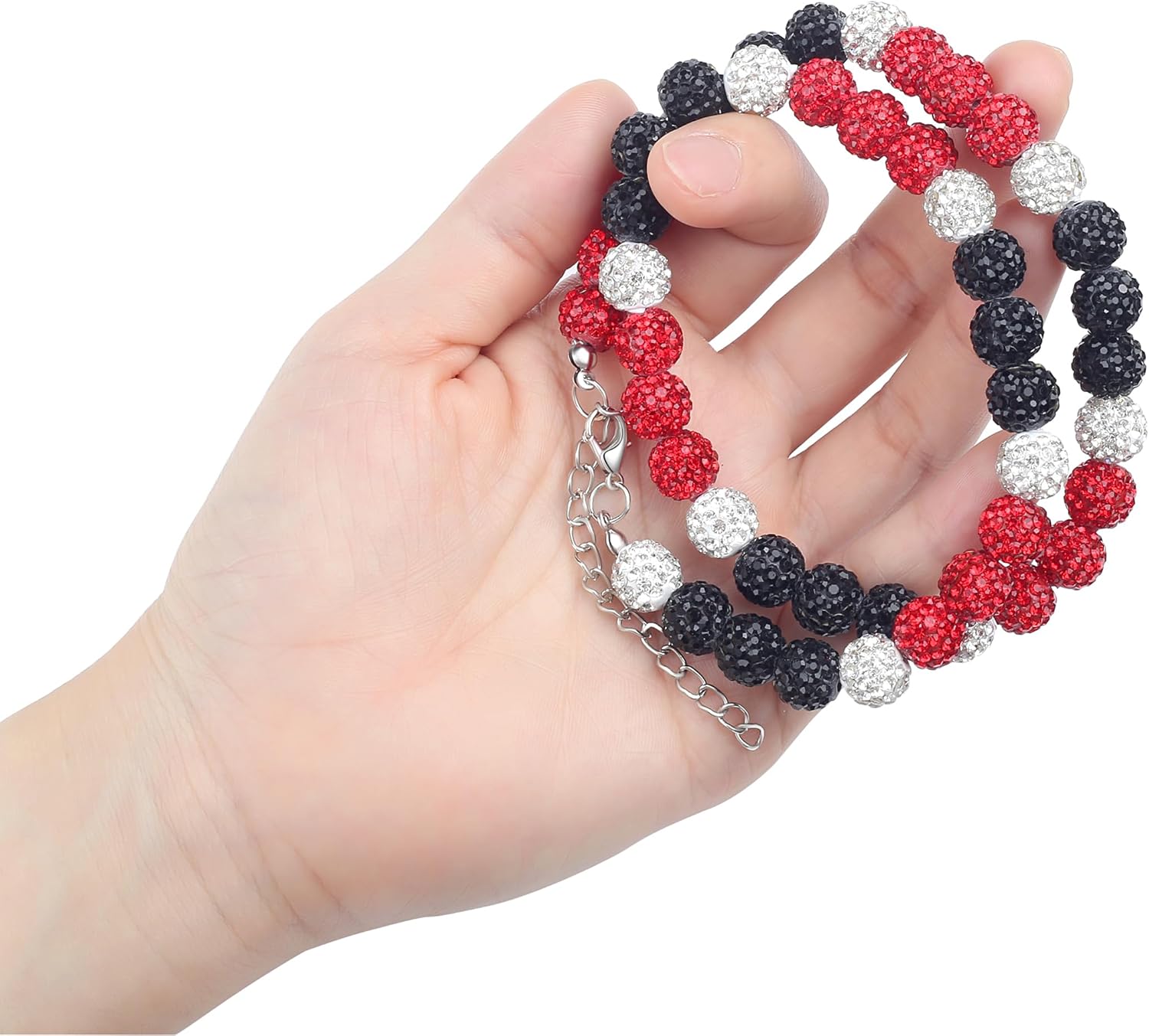 Baseball Bead Necklace Bling Ice Rhinestone 18"-20" Adjustable Shiny Chain Stuff, Baseball Drip Accessories Necklaces Gifts for Team Players Lovers - Image 5