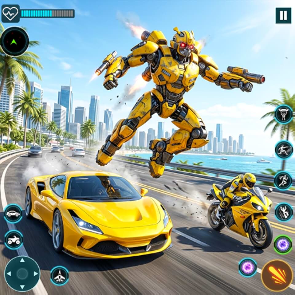 Robot Transform Battle Mech War Car Shooting Action Simulator Game 2026