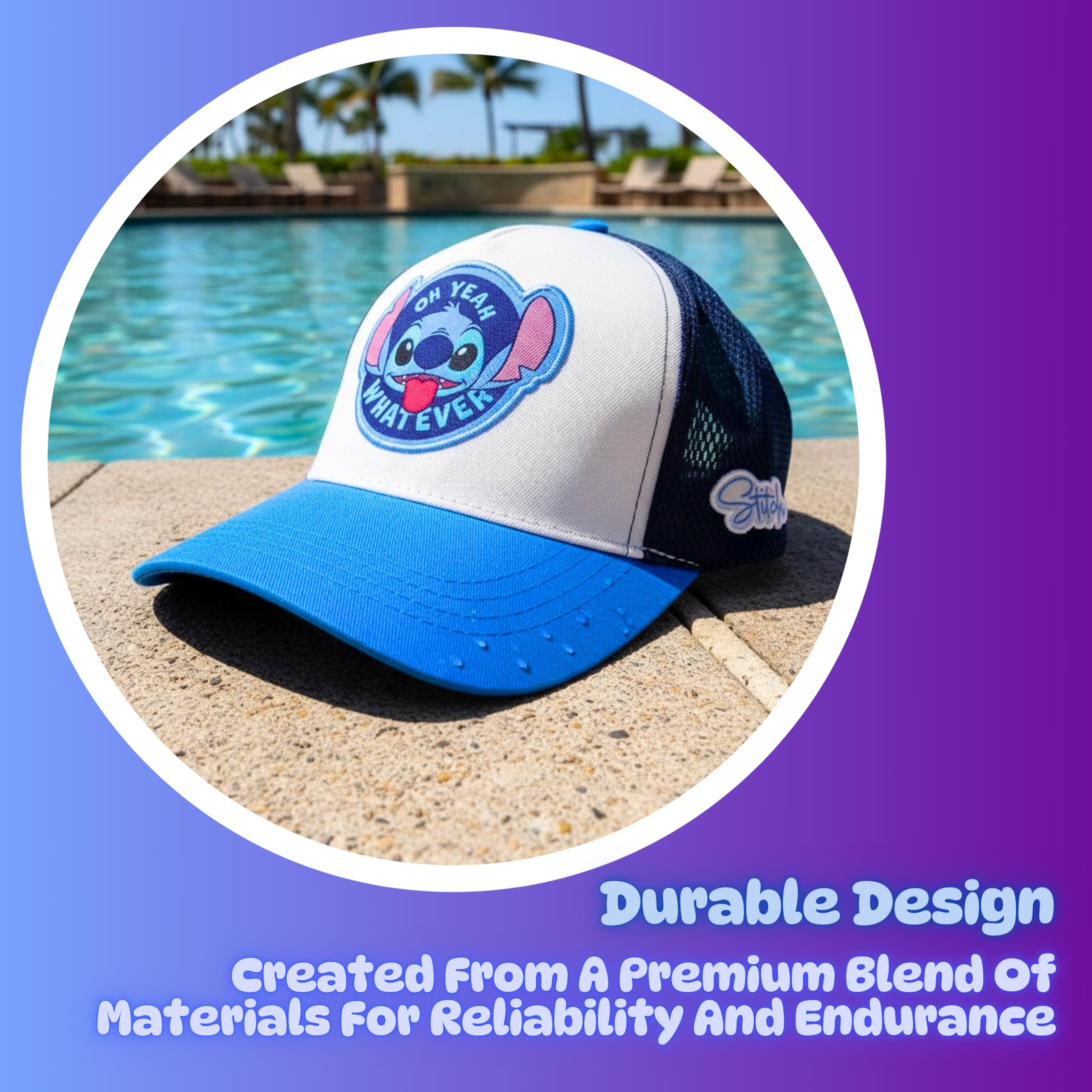 Disney Stitch Gorro para Niñas, Diseño Stitch y Angel Gorra de Beisbol Gorra de Verano Infantil, Regalo para Niñas y Adolescentes