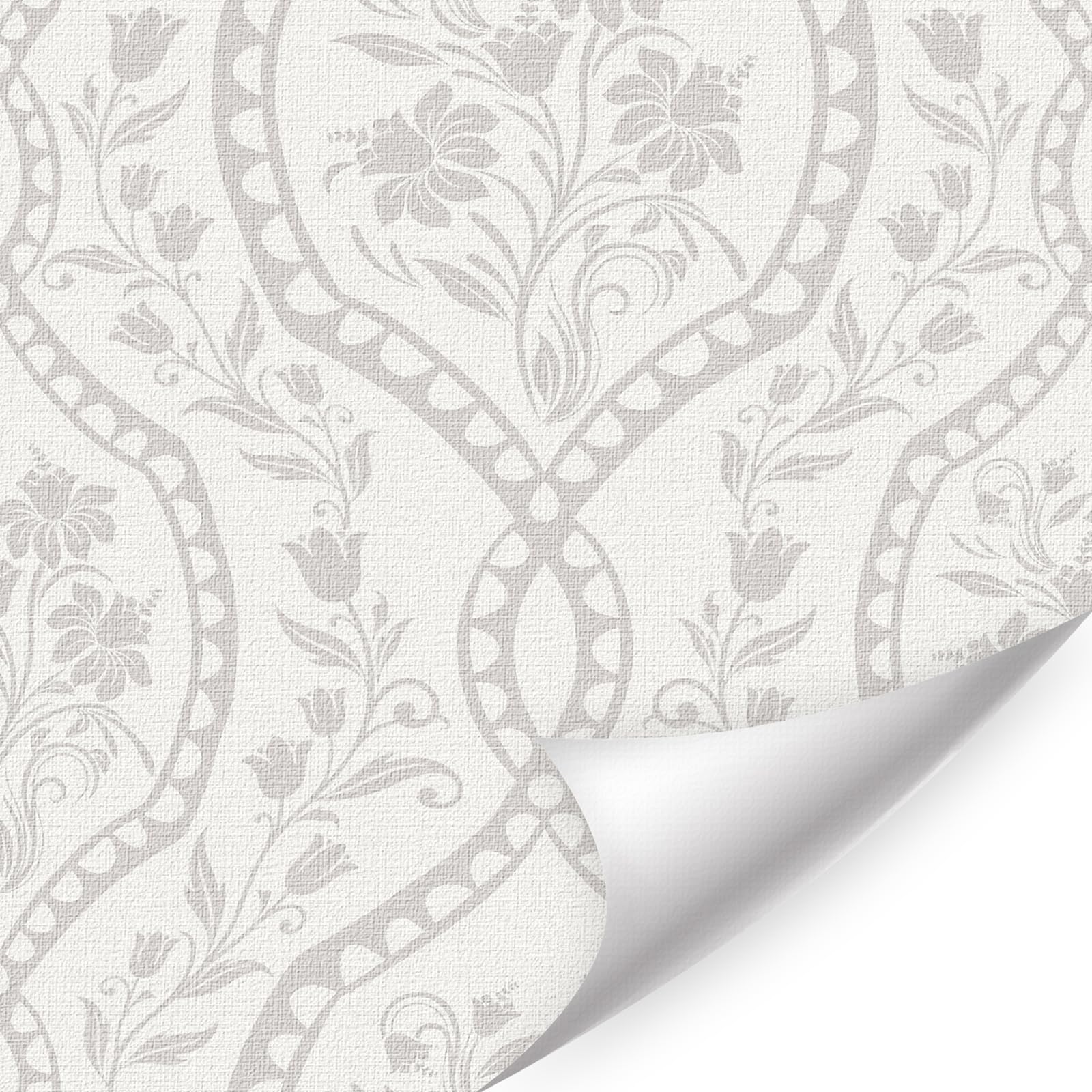 TOARTi Bohemian Wallpaper Beige Flower Peel and Stick Wall Decor 44x300cm
