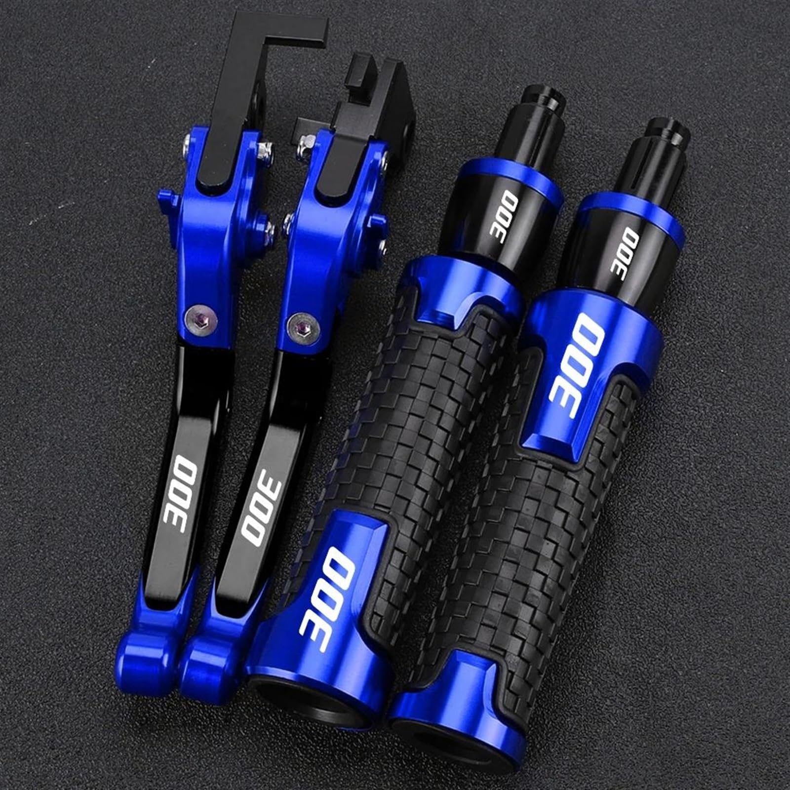 VTAIEX Motorbike Accessories Handle Handlebar Grips Ends Adjustable for Kawasaki for VERSYS-X300 for VERSYS-X 300 2017 Motorcycle Brake Clutch Levers(Blue)