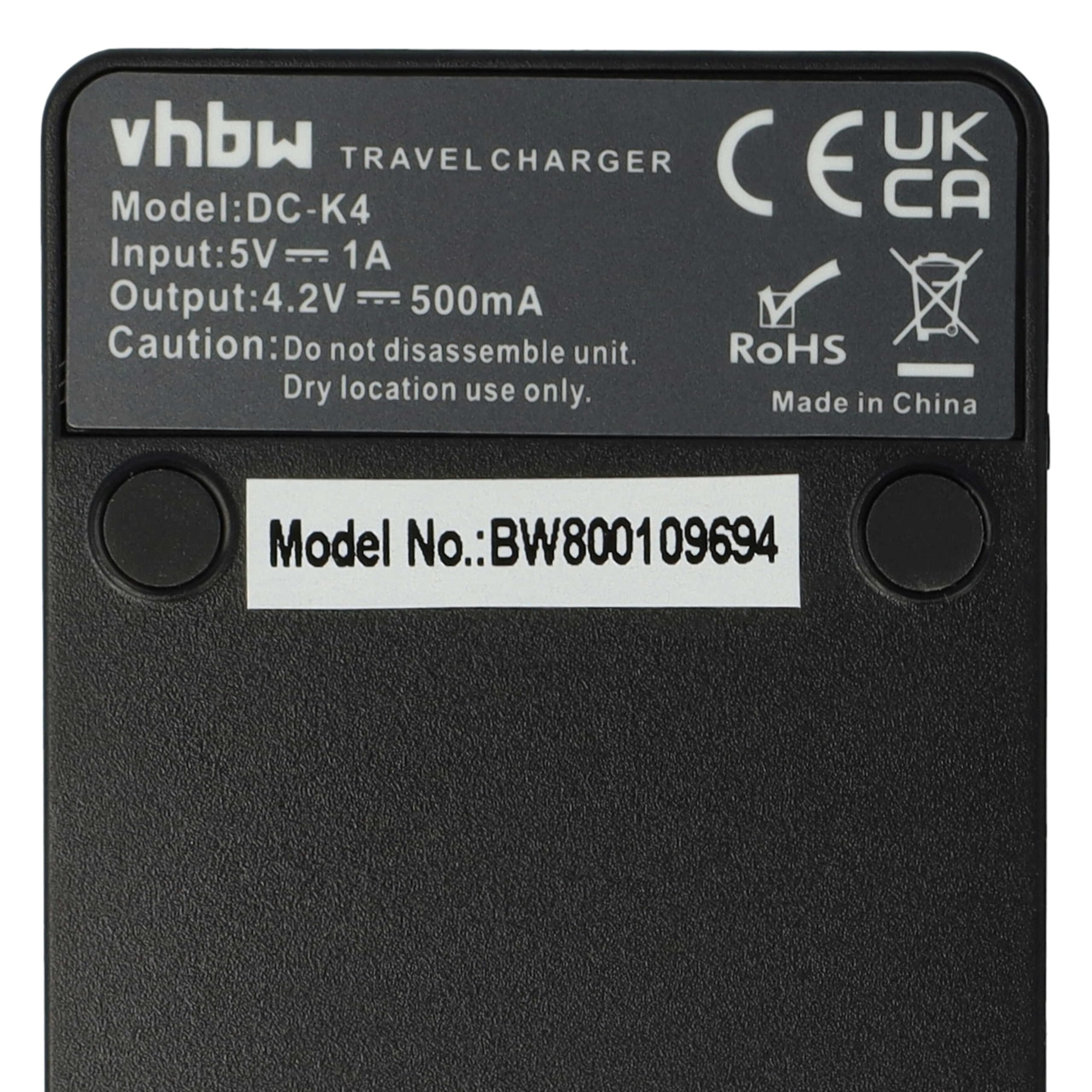 Caricabatteria Auto Kyocera DuraForce Vhbw Caricabatterie USB Compatibile Con Fotocamera Kyocera, Yashica CONTAX TVS, TVS DIGITAL Caricatore Auto 2.1A Verizon