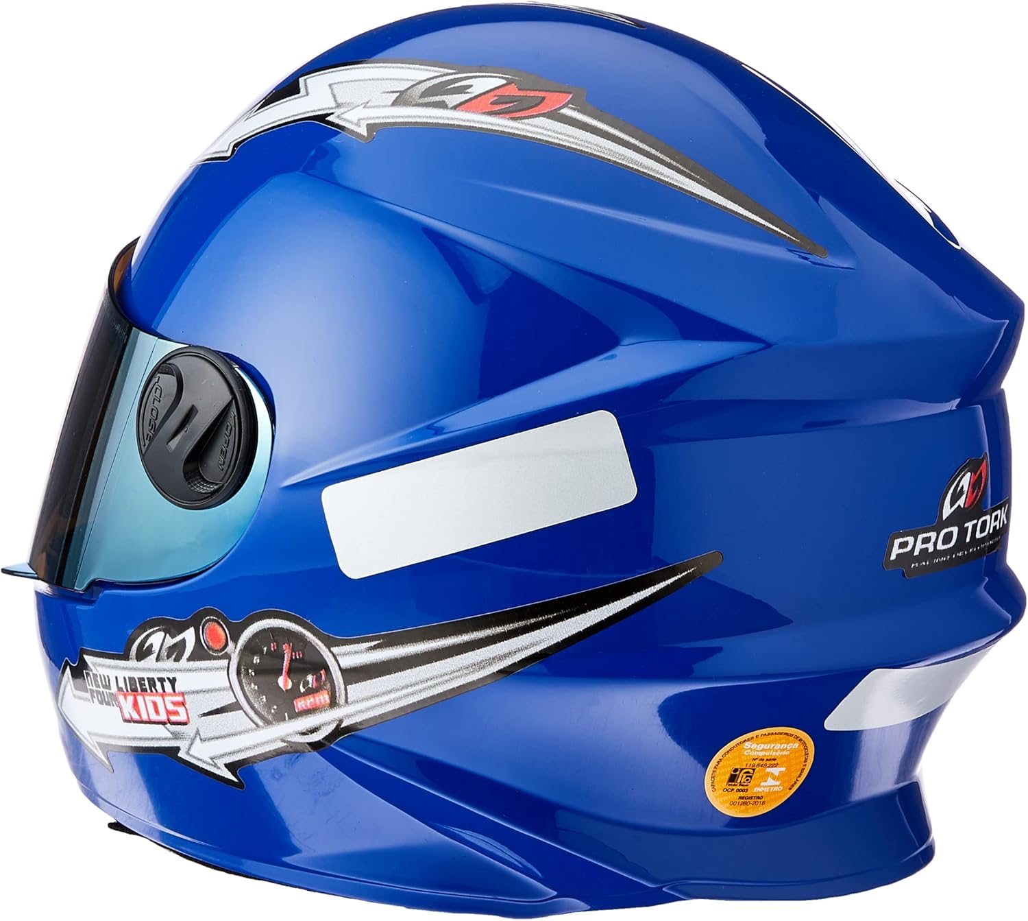 Imagem lateral do capacete em fundo neutro. Imagem lateral do capacete em fundo neutro.