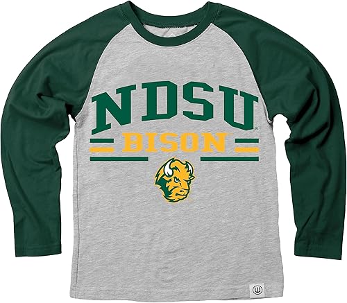 Wes and Willy NCAA Kids LS Raglan Tee