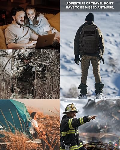 Miniatura 8 de Mochila táctica para computadora portátil, mochila militar para hombre, mochila táctica negra, Tac0006black, Moderno