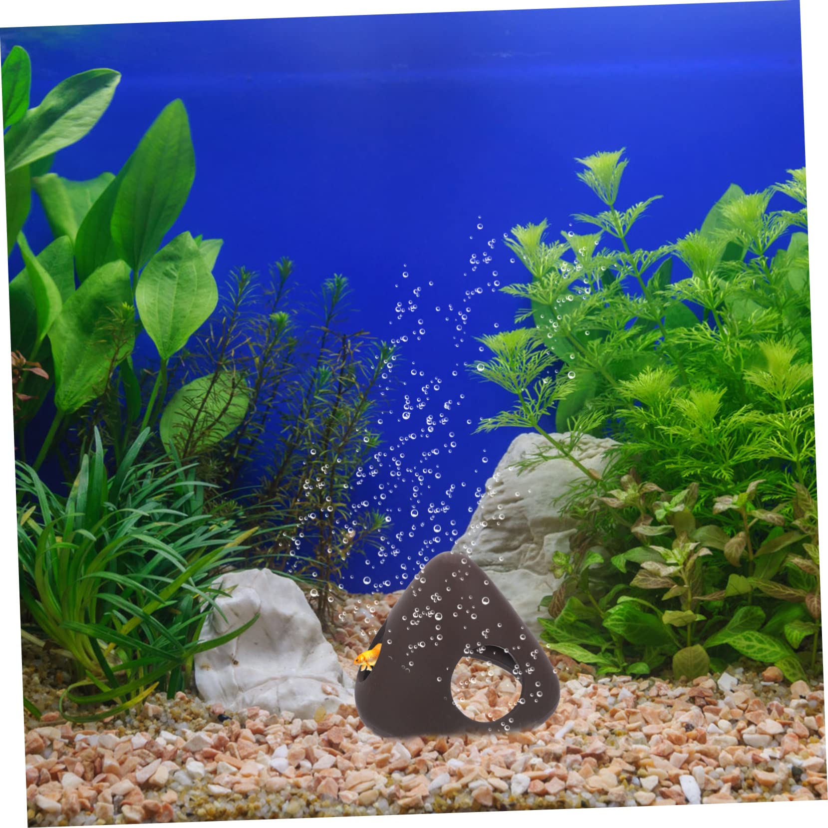 Sosoport 3 Sätze Fisch- Und Garnelenversteckhaus Teichpumpe Aquarienpflanzen Fisch Garnelen Versteck Schwimmende Fischdekorationen Aquarium Luftpumpe Kanister Keramik 2 Stück * 3