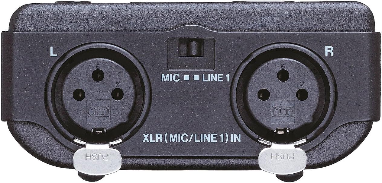 താഴെ view of TASCAM DR-100MKII showing XLR inputs