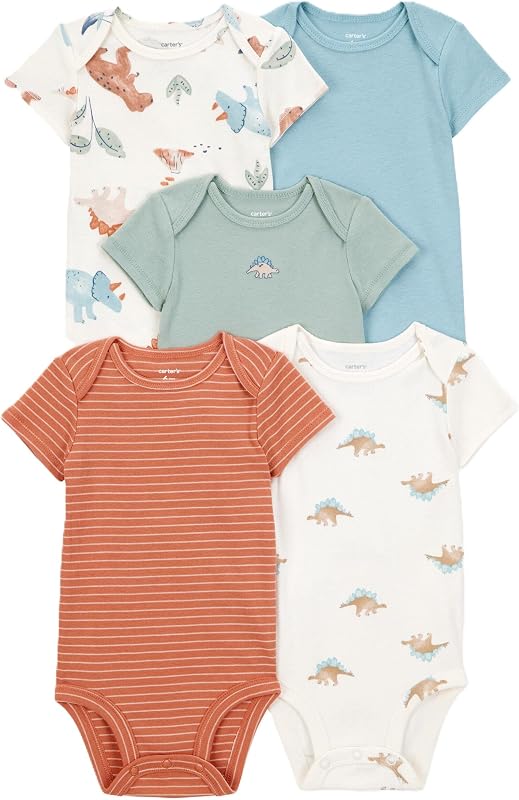 Baby Boys 5-Pack Original Short Sleeve Bodysuits