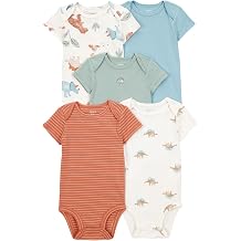 Carters Baby Boys 5-Pack Original Short Sleeve Bodysuits