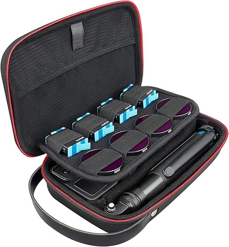 Miniatura 9 de AFAITH Bolsa de transporte mejorada para cámaras GoPro - Portátil, impermeable, funda ajustable de bricolaje para GoPro Hero 11 10 9 8 7 6 5, Xiaomi