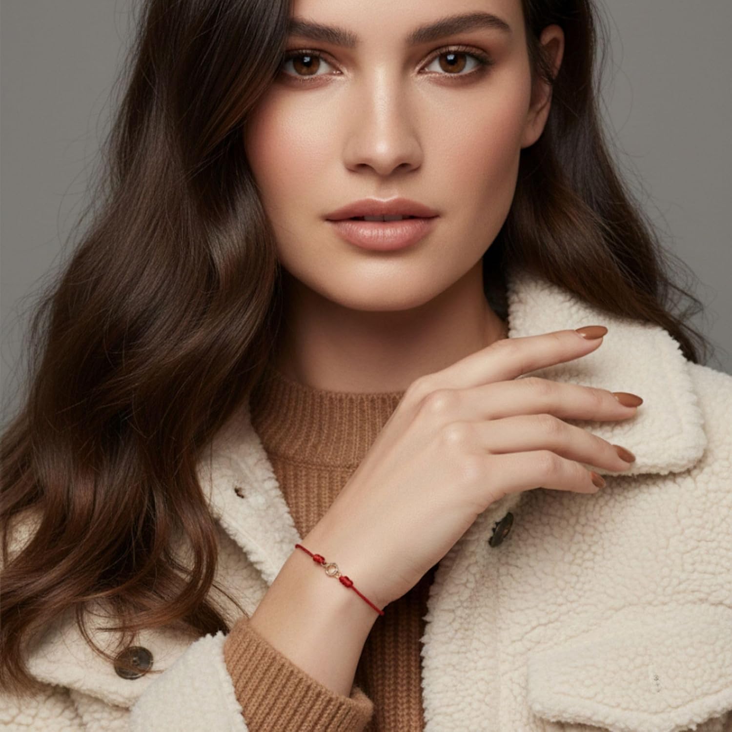 Thin Red String Bracelet with 14K Solid Gold Clasp – Adjustable Good Luck & Fortune Amulet for Men & Women, Minimalist Kabbalah Protection Jewelry