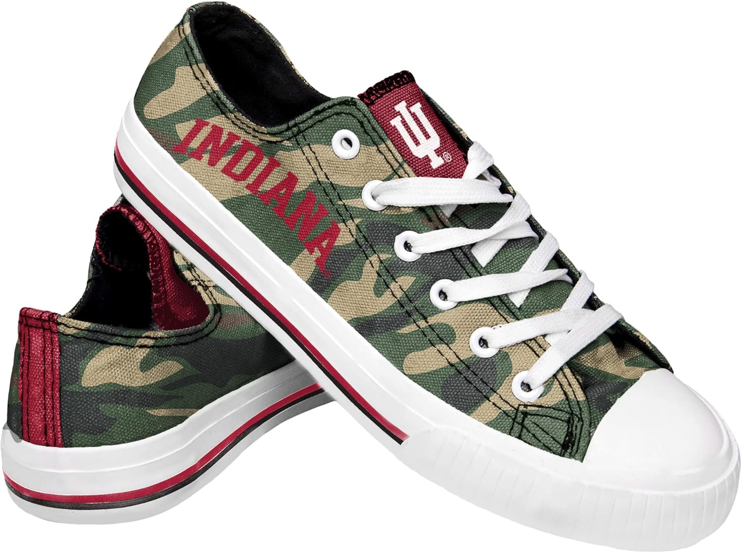 FOCO Indiana Womens Camo Low Top Canvas Shoe Size 8