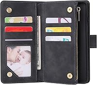 Vista 5 de Asuwish Compatible con OnePlus 8 OnePlus8 5G UW Tmobile funda de vidrio templado protector de pantalla y tapa tapa titular de la tarjeta Fundas