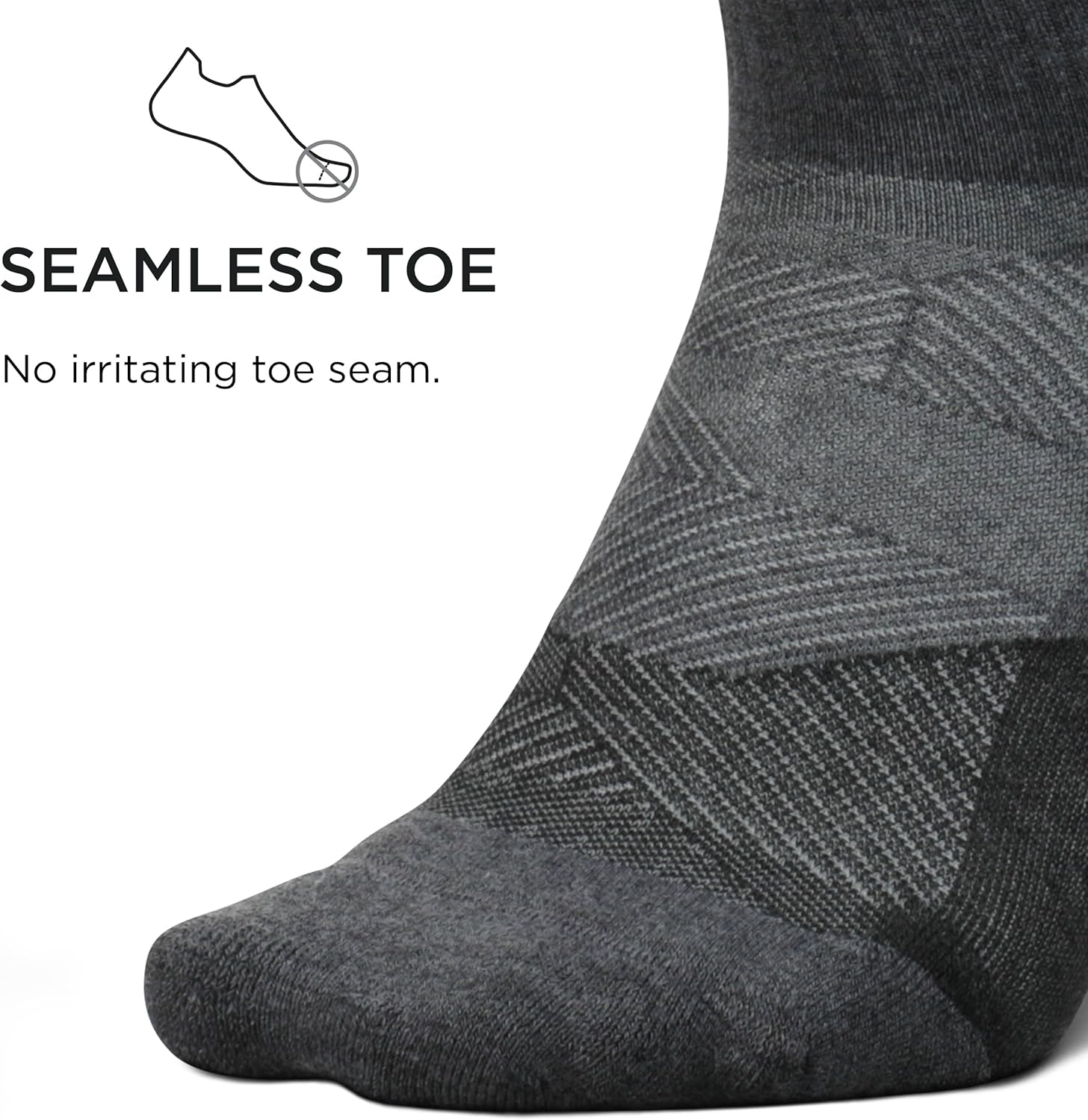 Feetures Trail Max Cushion Mini Crew Sock - Hiking Socks for Men & Women