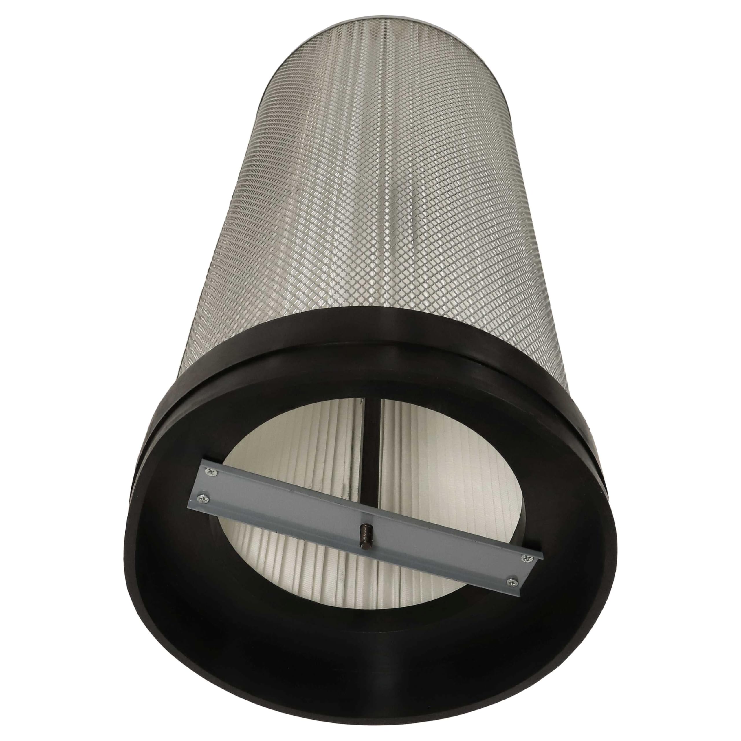 vhbw Feinstaubfilter kompatibel mit Holzmann ABS850 Absauganlage | Feinstaub-Filterpatrone mit Reinigungsbürste