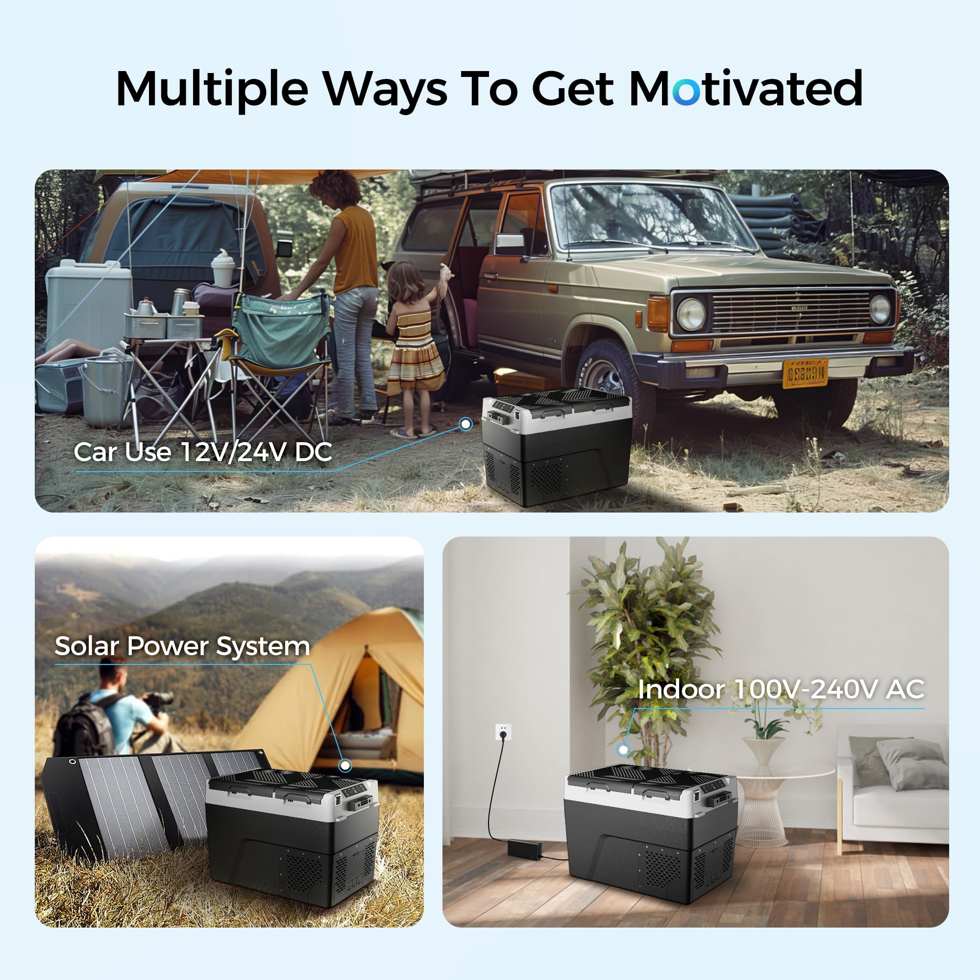 12 Volt Refrigerator Car Fridge - 40QT 38L Dual Zone Electric Cooler Car Refrigerator -4 68 Portable Refrigerator — view 8