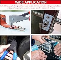 Vista 6 de PAGOW 60 remaches ciegos de aluminio con brida de 3/16 x 1/2 pulgadas (0.189 x 0.472 x 0.630 in), remaches grandes autoenchufables de extremo