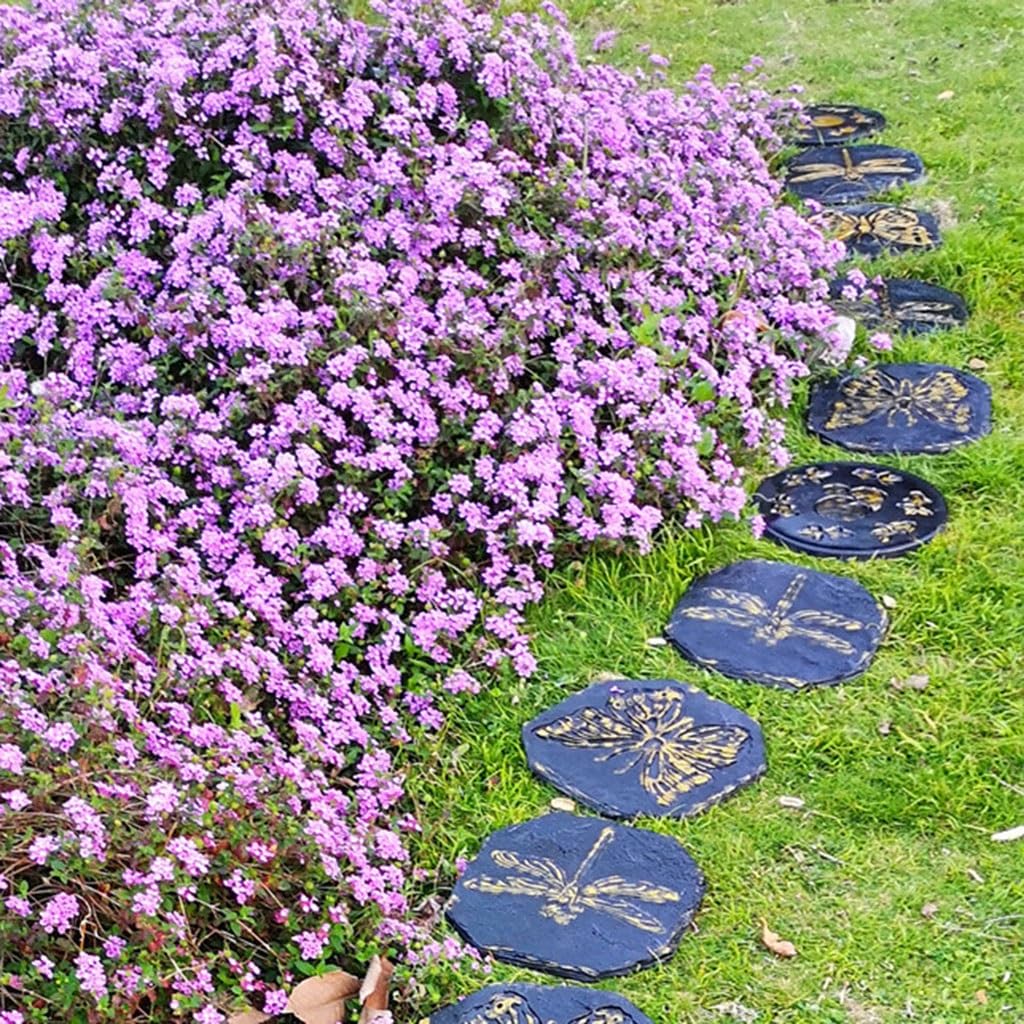 Stepping Stones Kostki brukowe do chodników zewnętrznych Kamienie ogrodowe, odskocznię ogrodową, odskocznię z pięknym wzorem(A1,30cm*30cm*2cm)