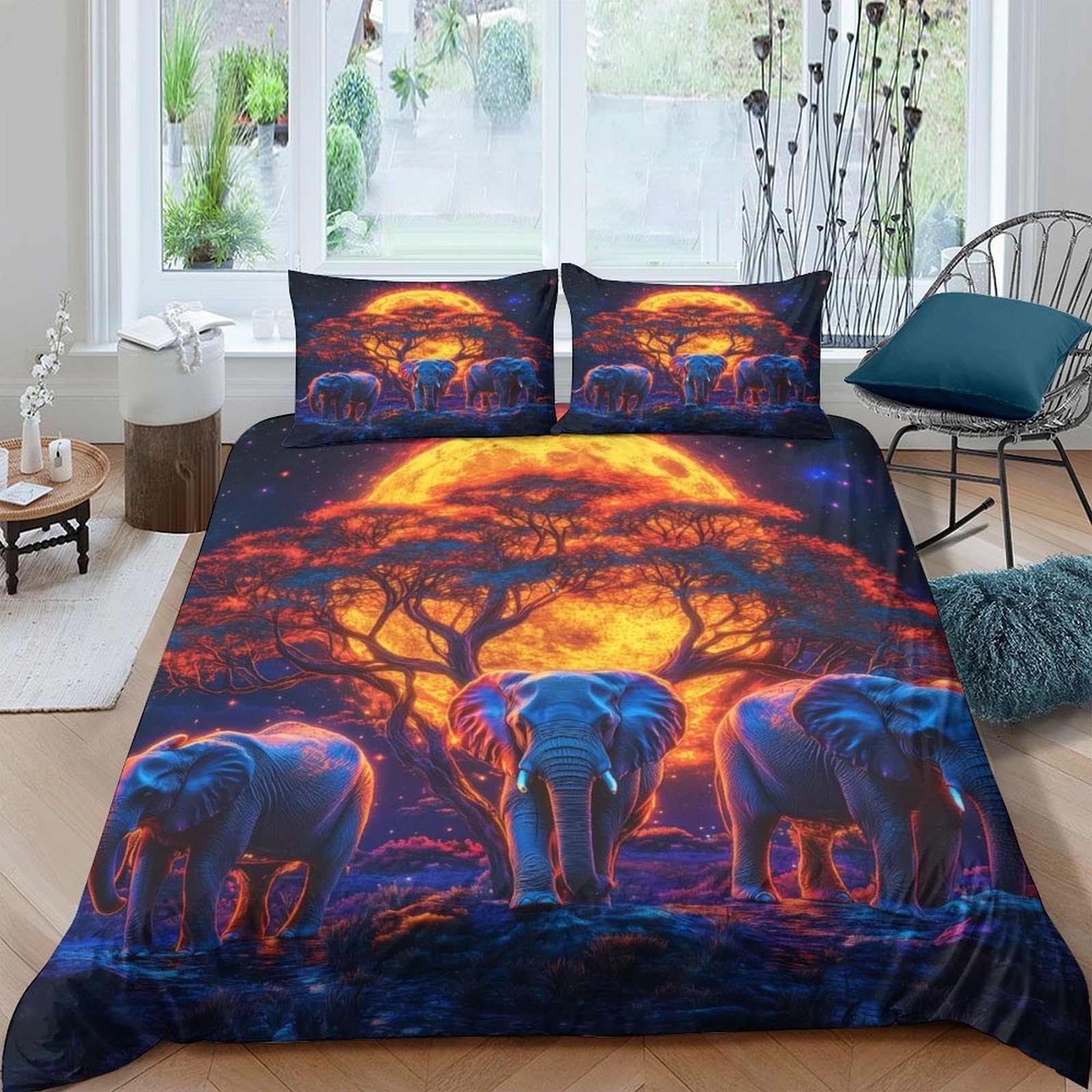 Housse de couette Tour Eiffel 3D en microfibre anti-plis pour un lit simple d'enfant net