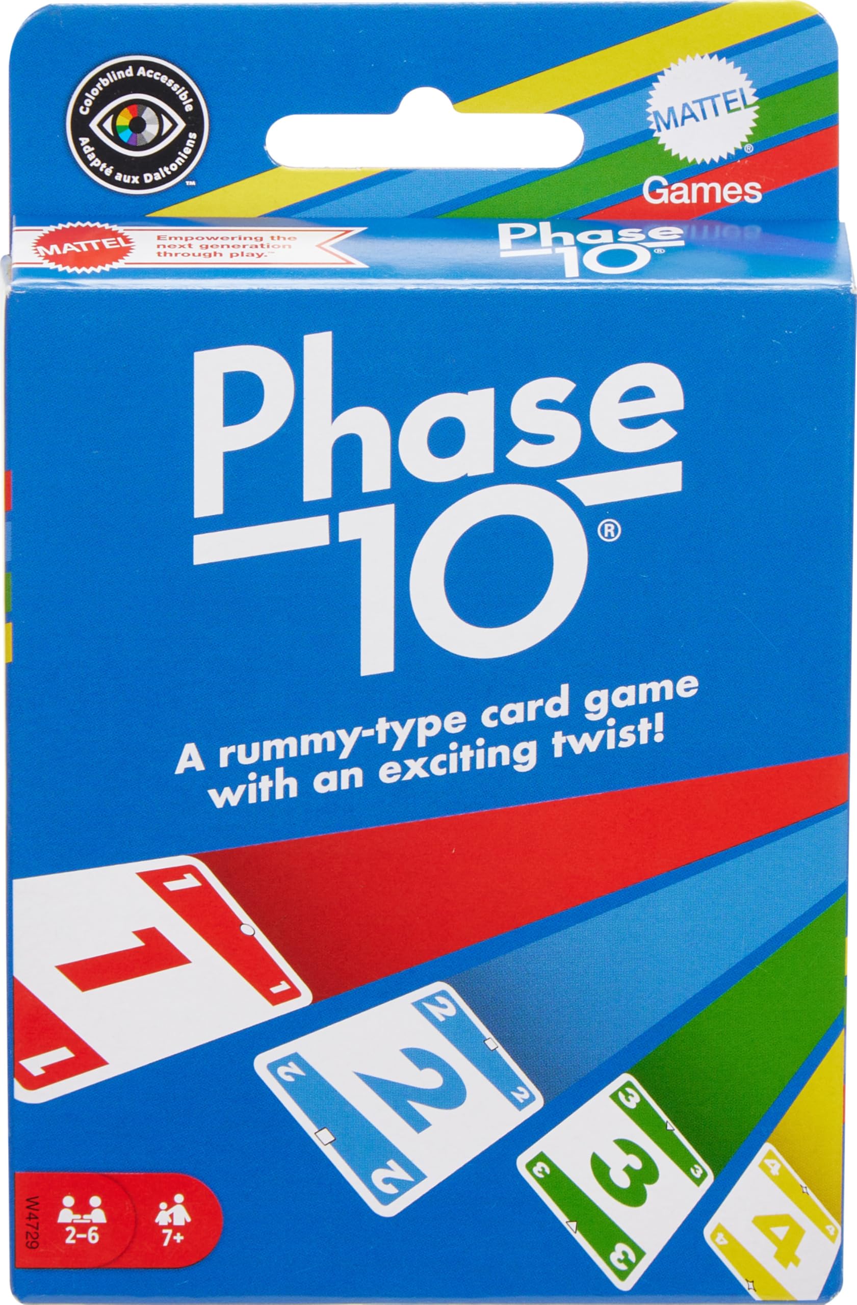 Mattel Games W4729 Phase 10 Card Game Styles May Vary