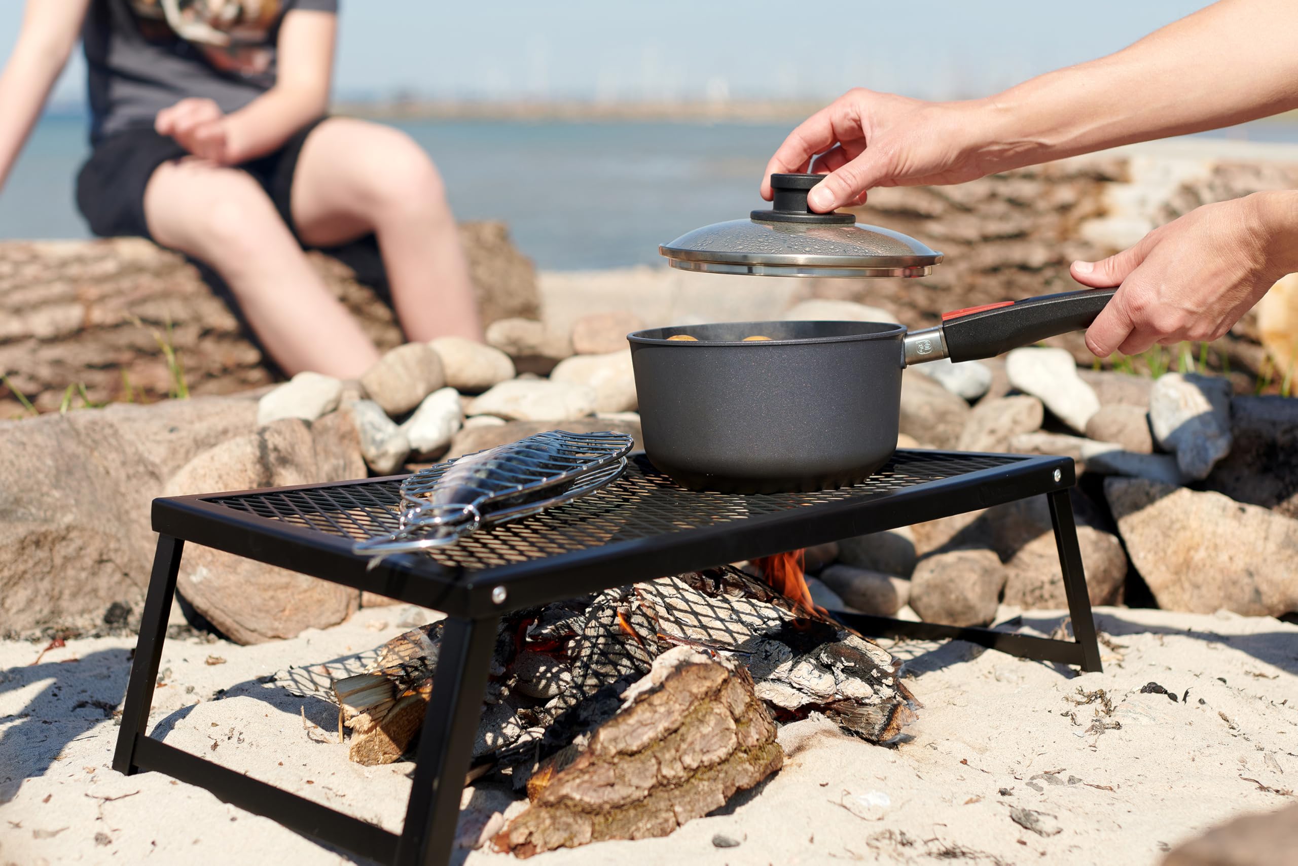 Woll Diamond Lite Casserole Ø 20 cm, hauteur 10 cm, 2,5 l, avec manche amovible – Convient pour vitrocéramique, gaz, électrique, halogène – Ne convient pas à l'induction, fonte d'aluminium, revêtement
