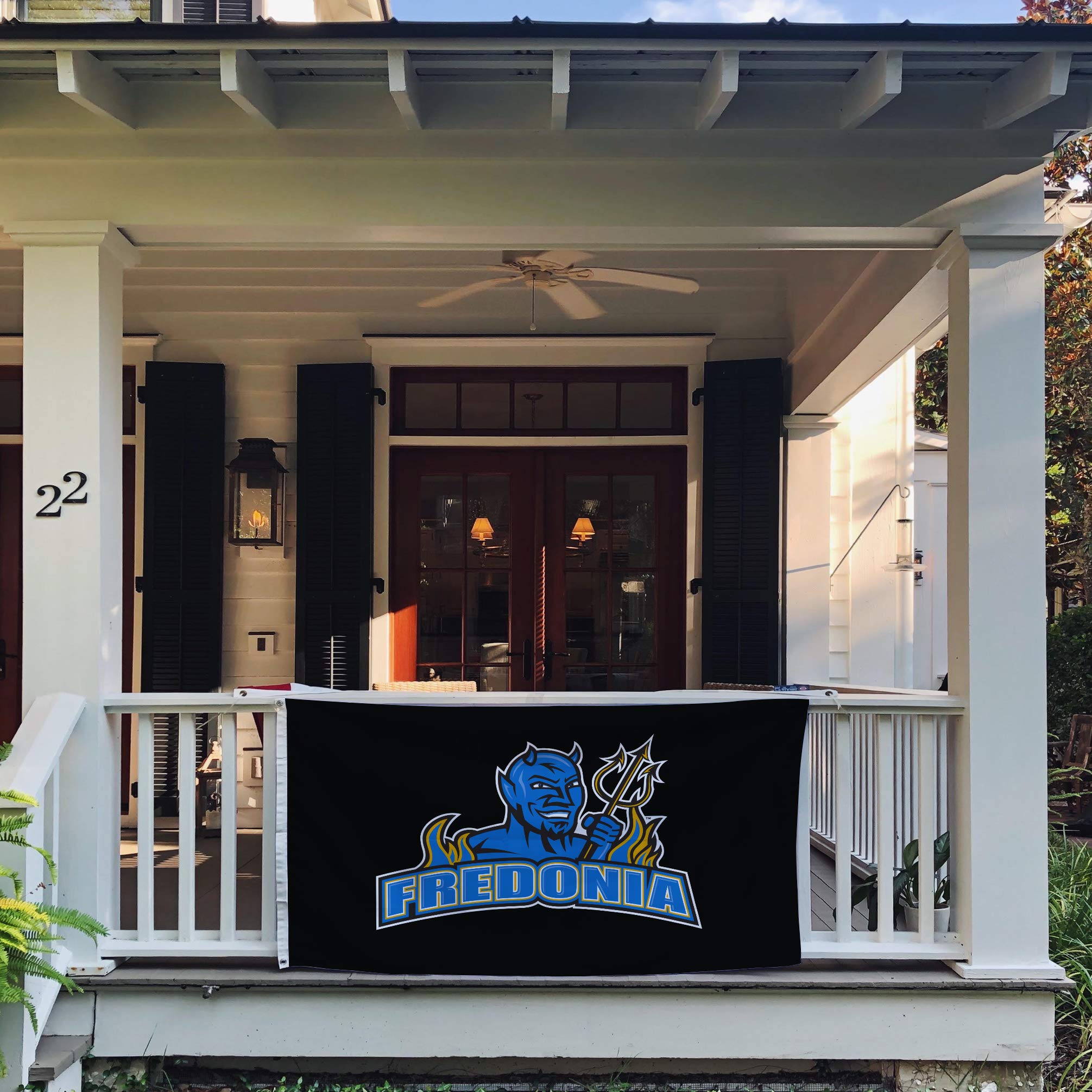 Fredonia State University SUNY Blue Devils Flag - 3x5 Feet 100% Polyester Indoor/Outdoor College Banner - View #8