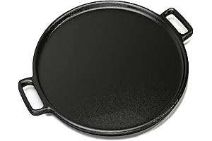 Home-Complete Cast Iron Pizza Pan for Lodge Pizza Lovers