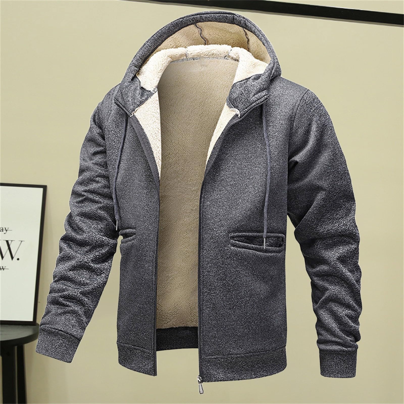 Ropa De Verano Hombre Men's Hoodie Plus Fleece Thick Sportswear Casual Cardigan Warm Coat Deporte En Chaquetas Jersey Manga Corta Camisa Proteccion UV Sudadera Mujer Gym Gimnasio Disfraz