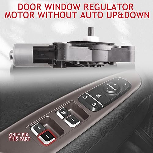 Miniatura 4 de Motor de la ventana del pasajero trasero compatible con Kia Optima 2016-2020 Motor de elevación del motor del Elevalunas trasero derecho