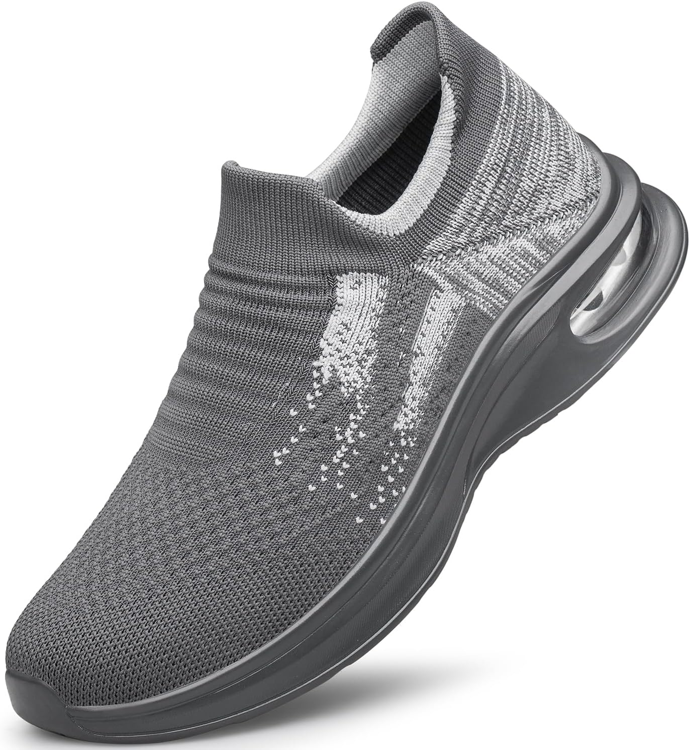 Mens Walking Shoes Slip on Lightweight Running Shoes Workout Athletic Tennis Shoes Gym Sneakers