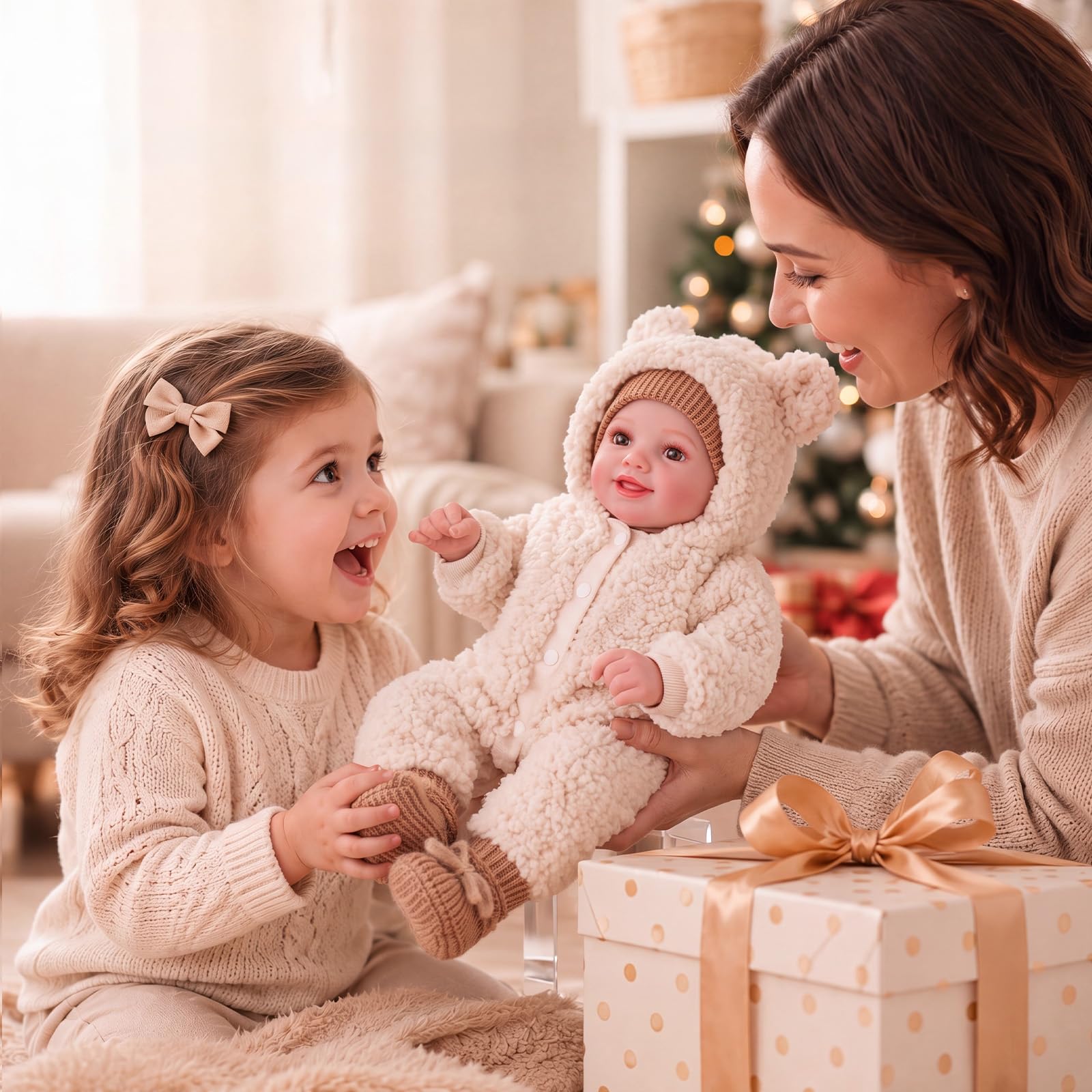 BABESIDE Bambole Reborn Baby Realistica Sunny Girls 17 Pollici