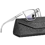 ANYLUV Blue Light Blocking Glasses Men Computer Gaming Glasses Lightweight Al-Mg Metal Anti Eyestrain Eye Protection
