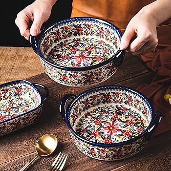 Amazon.co.jp: ディナープレート、セラミック食器セット、ポーランド