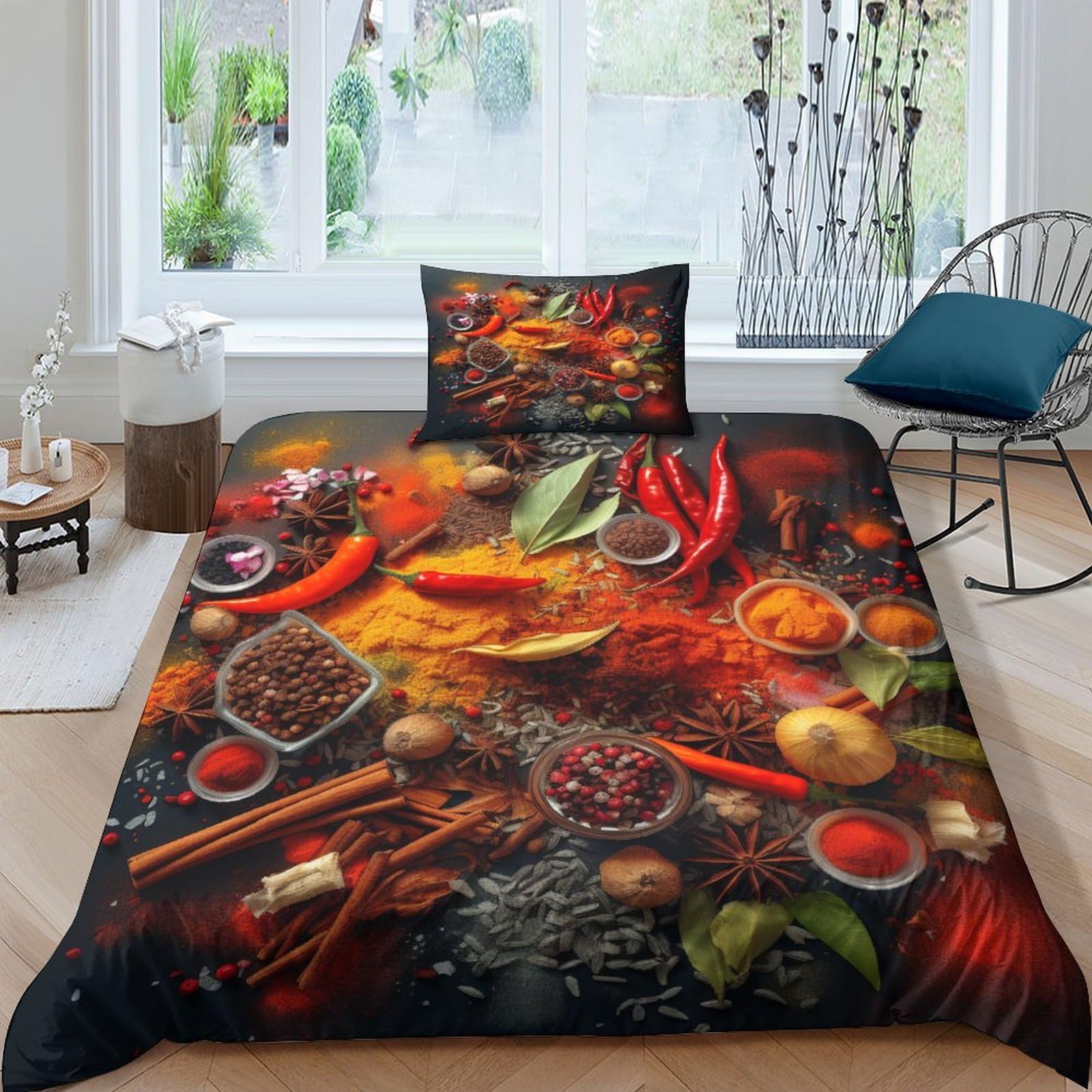 Housse de couette microfibre infroissable 135x200cm pour lit d'adulte ou d'enfant