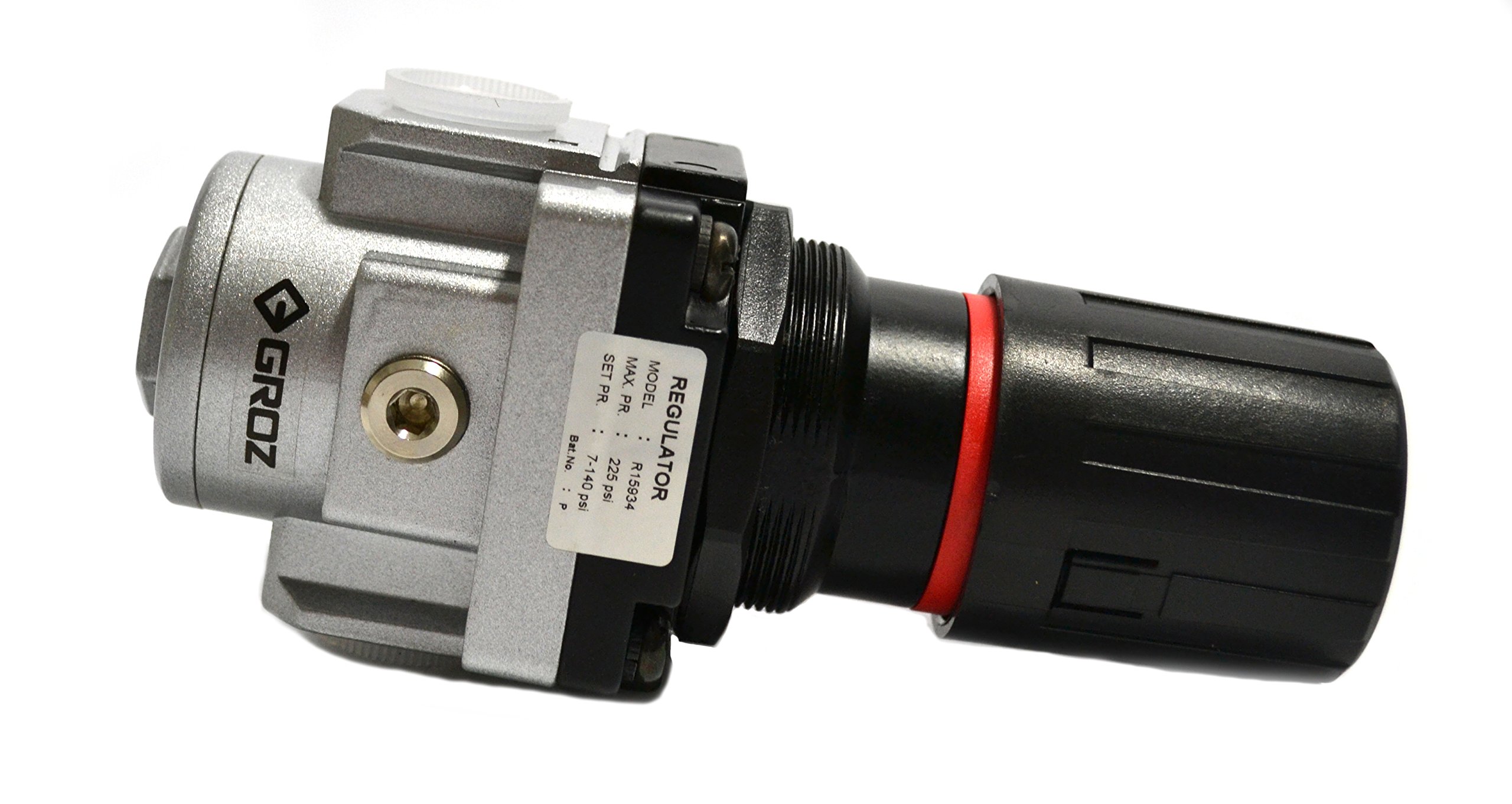 Groz Air Pressure Regulator, Standard 1/2