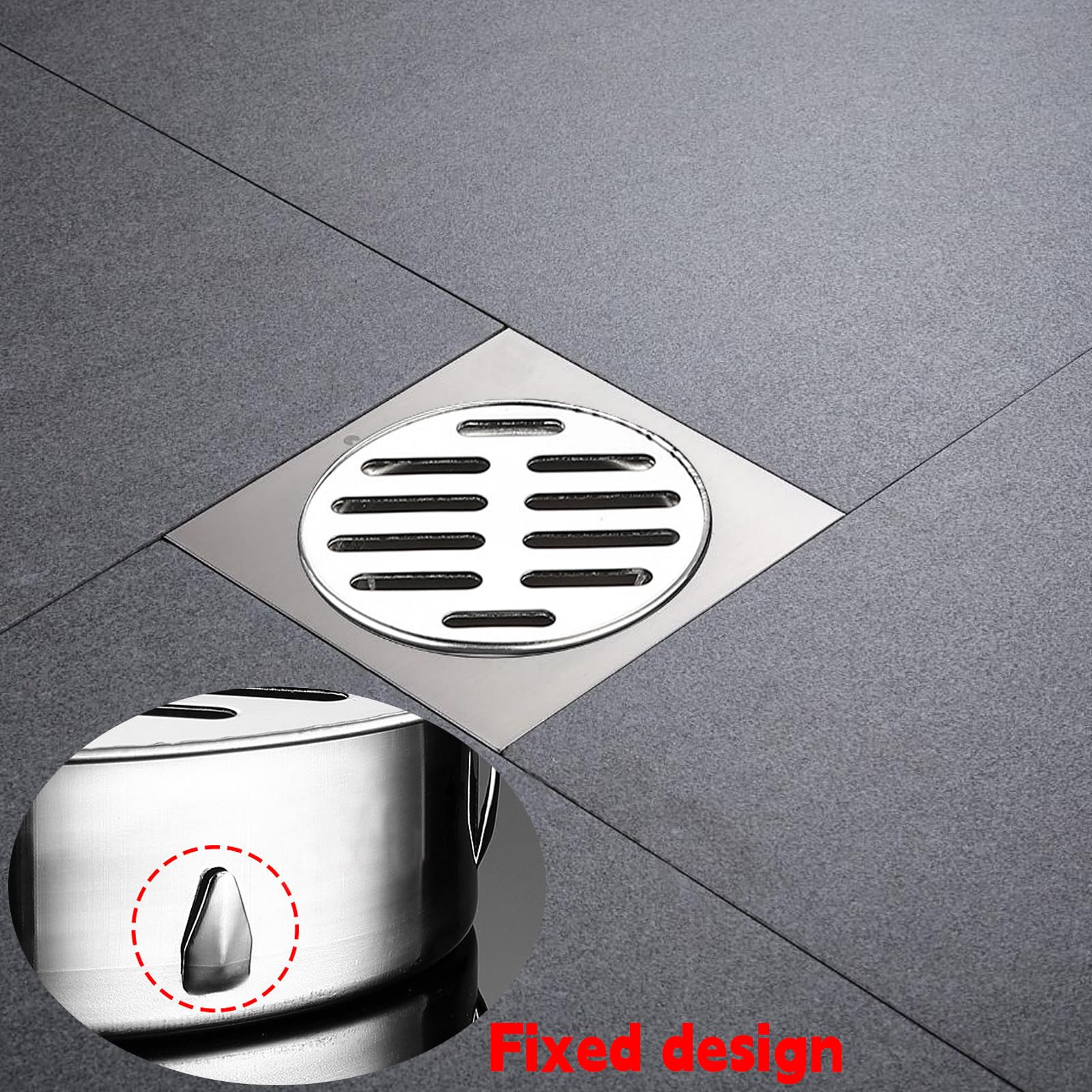One Piece Useful Steel Anti Blocking Drain Cover Anti-clogging Floor Drain Outdoor Removable Round Floor Drain Cover for Bathroom Kitchen - Image 4