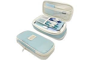Biodulago Aesthetic Pencil Case Light Blue
