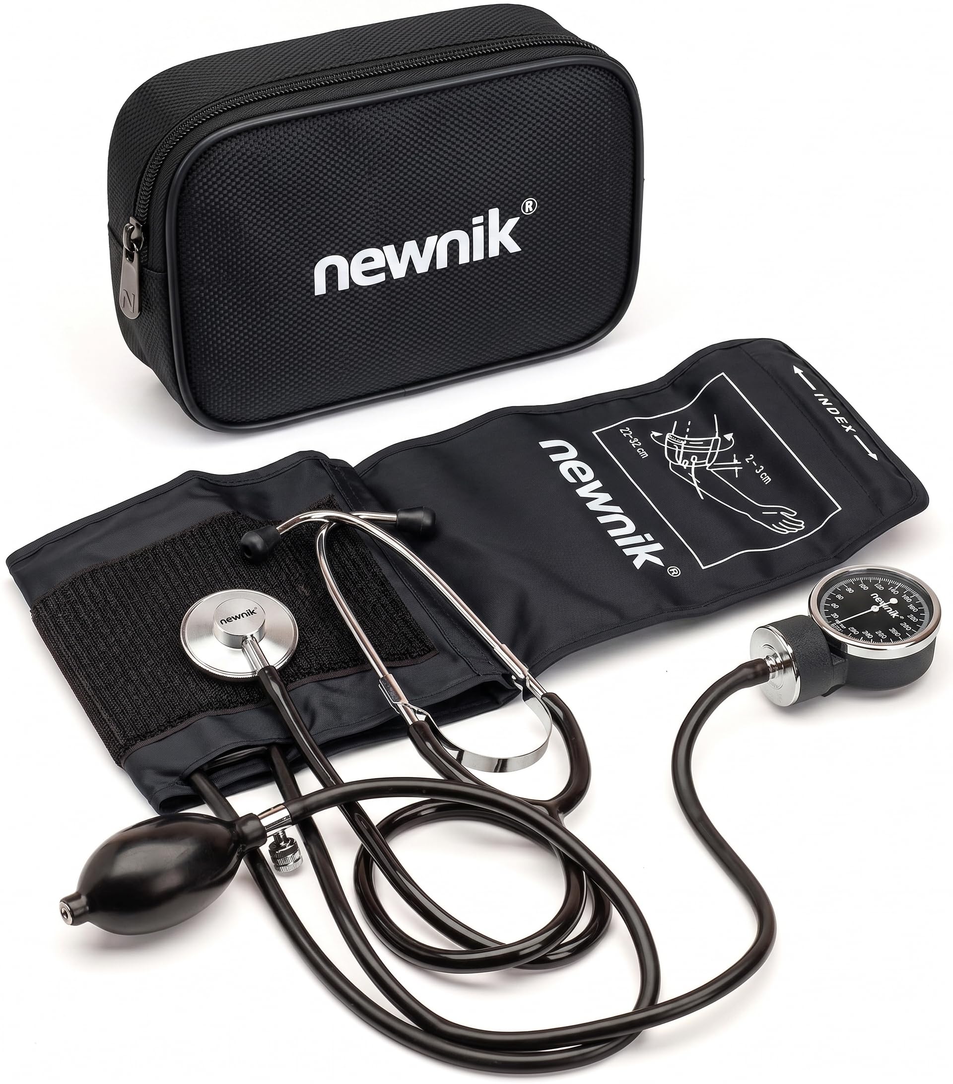 Newnik SP501 Sphygmomanometer/Aneroid Bp Monitor With Free basic Stethoscope, Cuff & Carrying Case-image-0