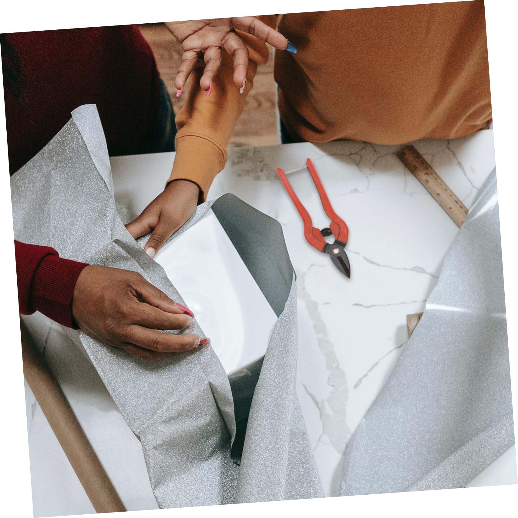 TEHAUX 2pezzi Cesoia Professionale Manico Per Creazione Gioielli e Perline Strumento Fai Te Versatile Per Progetti Manuali Resistente e Durevole