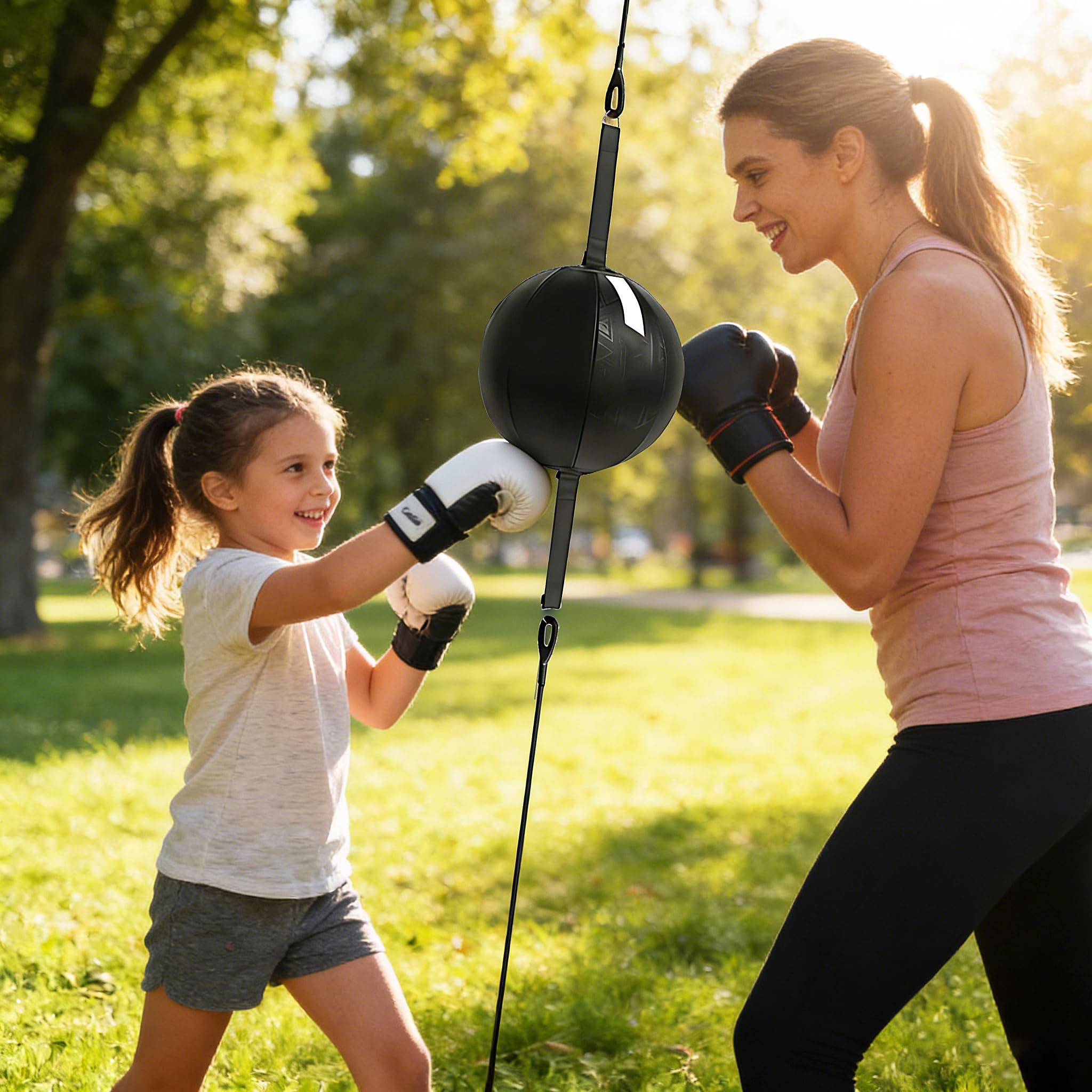 Bola De Velocidad Colgante, Equipado Con Cuerda De Amortiguación De Alta Elasticidad, Balón De Boxeo, Bola De Velocidad De Boxeo, Conjunto De Entrenamiento, Juego De Pelota De Doble Extremo